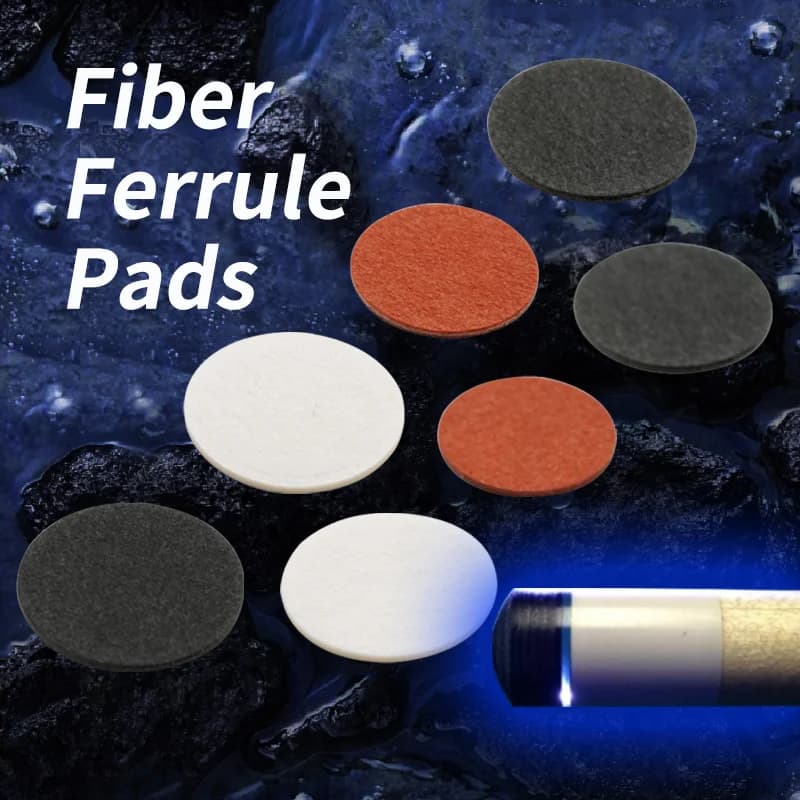 Billiards Fiber Tip Pads Paper Bakelite Phenolic Paper Ferrule Pads Protector for Pool Cue Carom Cue Billiard Accessories