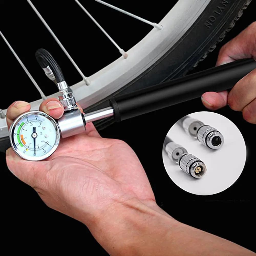Scooter Pompa Ad Alta Pressione di Gonfiaggio Pneumatici con Manometro Aria Gonfiatore 210 PSI per Xiaomi Norma Mijia M365 M187 M365 Pro Motorino accessori