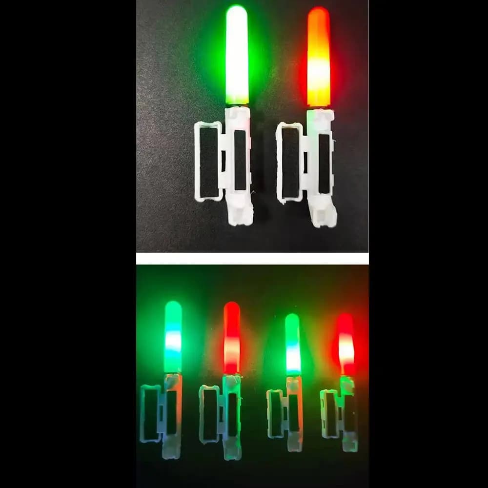 Clip on Dark 425 Batteria Galleggiante Notte Luce fluorescente Allarme morso Bastone luminoso Punta canna da pesca Lightstick