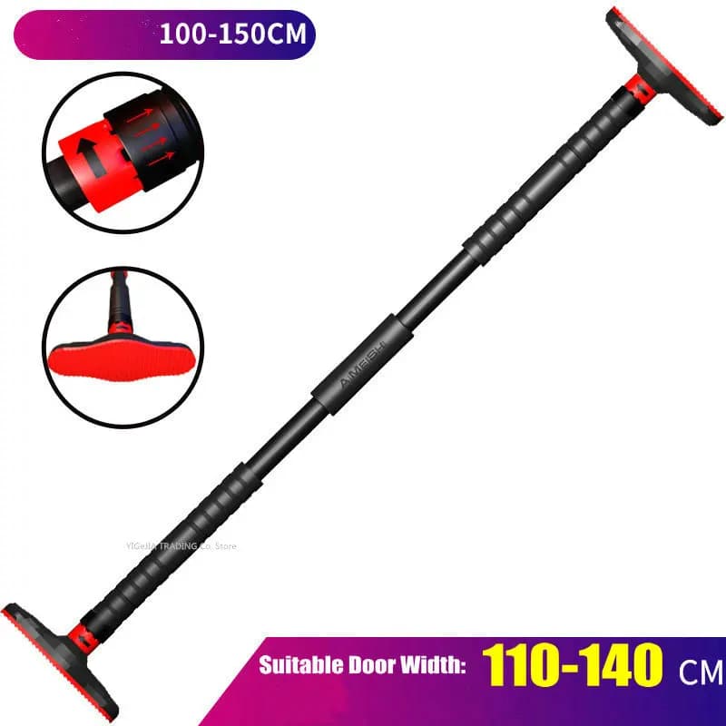 New design 65-100 cm/ 90-130 cm/ 100-150 cm Horizontal bar for adjustable door, bar for door width 70-140 cm, without need of drill