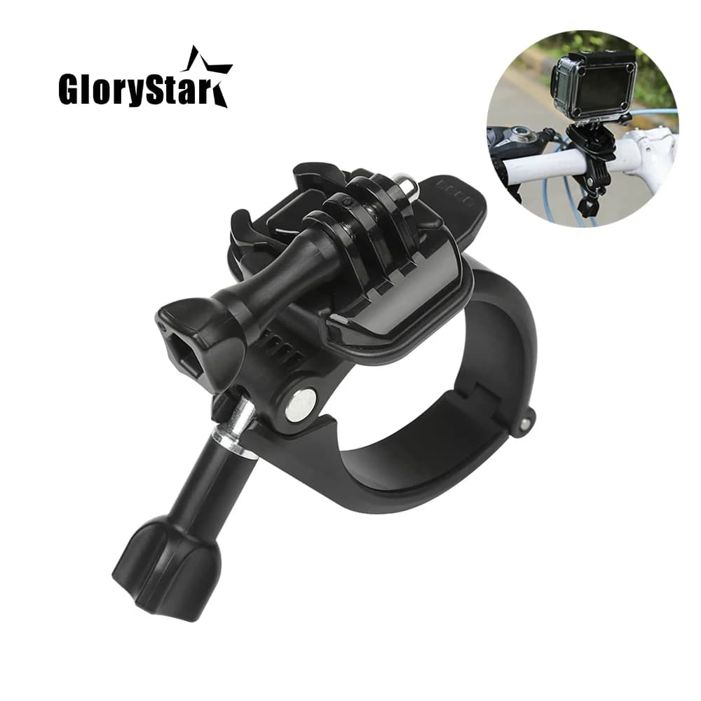 360 Rotary Morsetto Manubrio Palo Tubo di Montaggio per GoPro Hero 8 7 6 5 4 Xiaomi Yi 4K Eken Sjcam Osmo Action Cam per Go Pro Accessorio