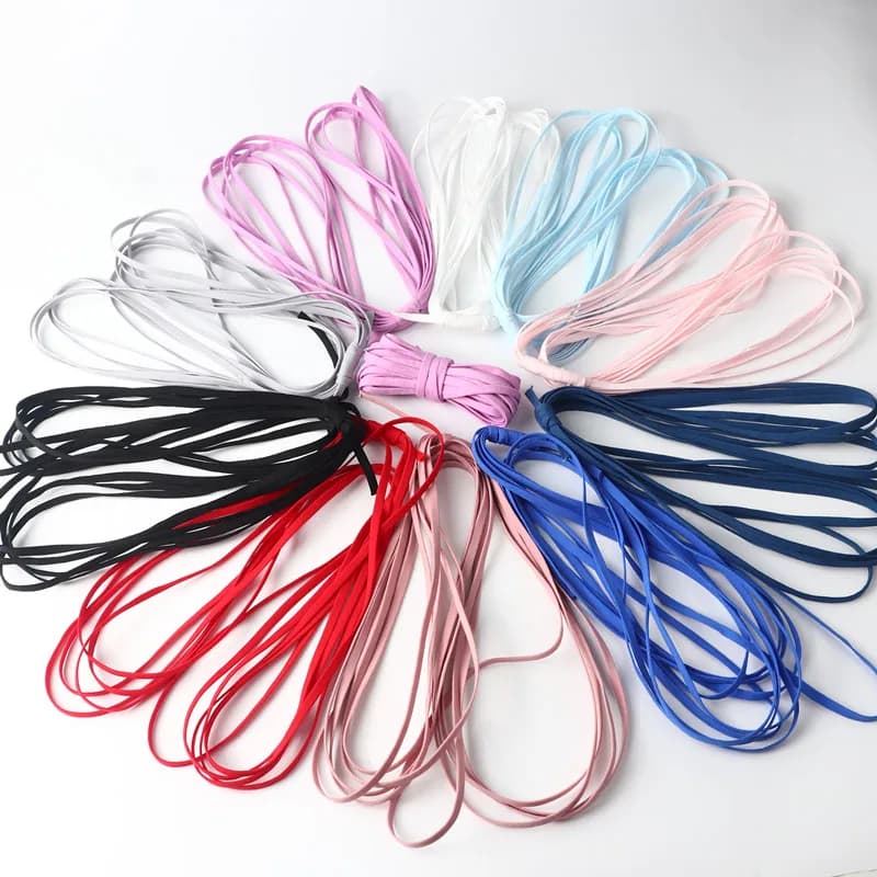 5m Color Mask Elastic Thread Nylon Rubber Band Sewing Haberdashery Diy Mask Accessories Adjustable Ear Rope Material 5mm