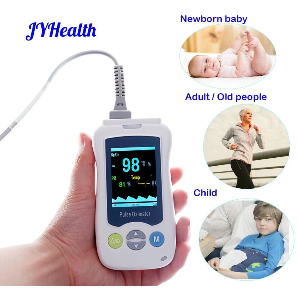 Portable Medical Medical Cleaner for Adults Newborn Baby SPO2 PR Children Oximeter Clean pediatric monitor with fingertips