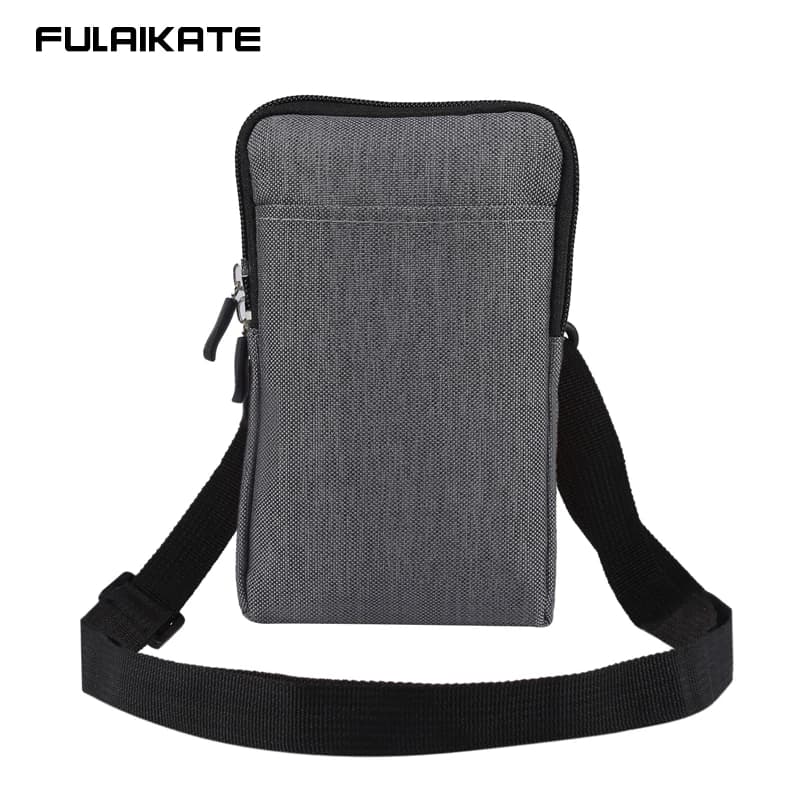 FULAIKATE Borsa in denim per Samsung Galaxy S24 Ultra Phone Borsa a tracolla da uomo per Power Bank Custodia per auricolari con tasca per carte