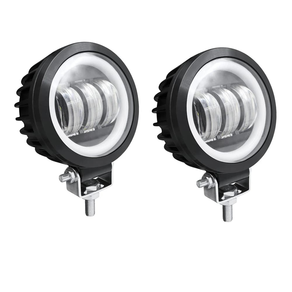 5 Inch LED motorcycle spotlight Dirt Bike lighthouse outdoor square spotlights CSL88 12V 24V Led Angel Eyes driving lights