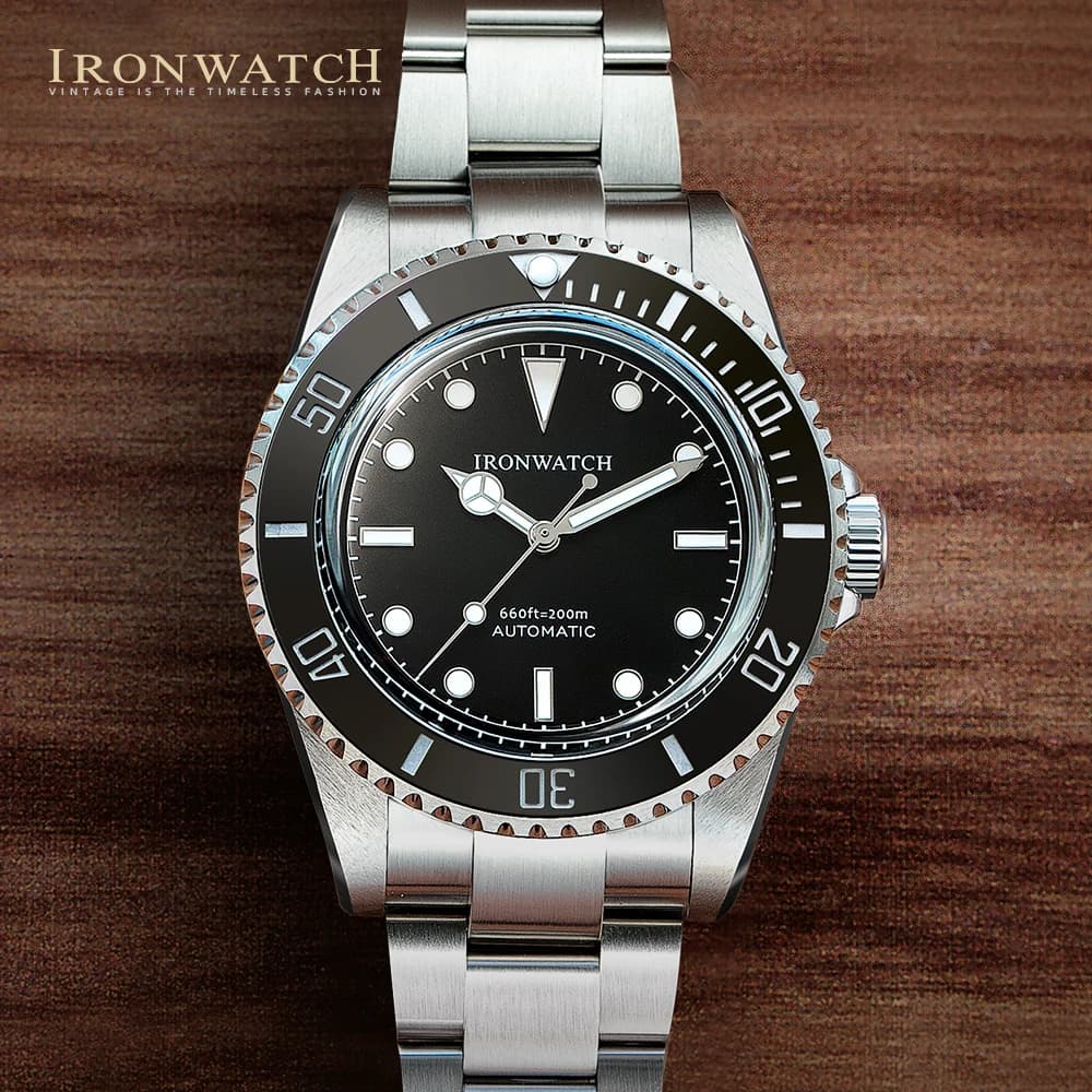 Men's Watch Ironwatch 2024 Sub 14060 Vintage Diver Sport Fashion Automatic mechanical watches 40mm Luxury Bubble Sapphire