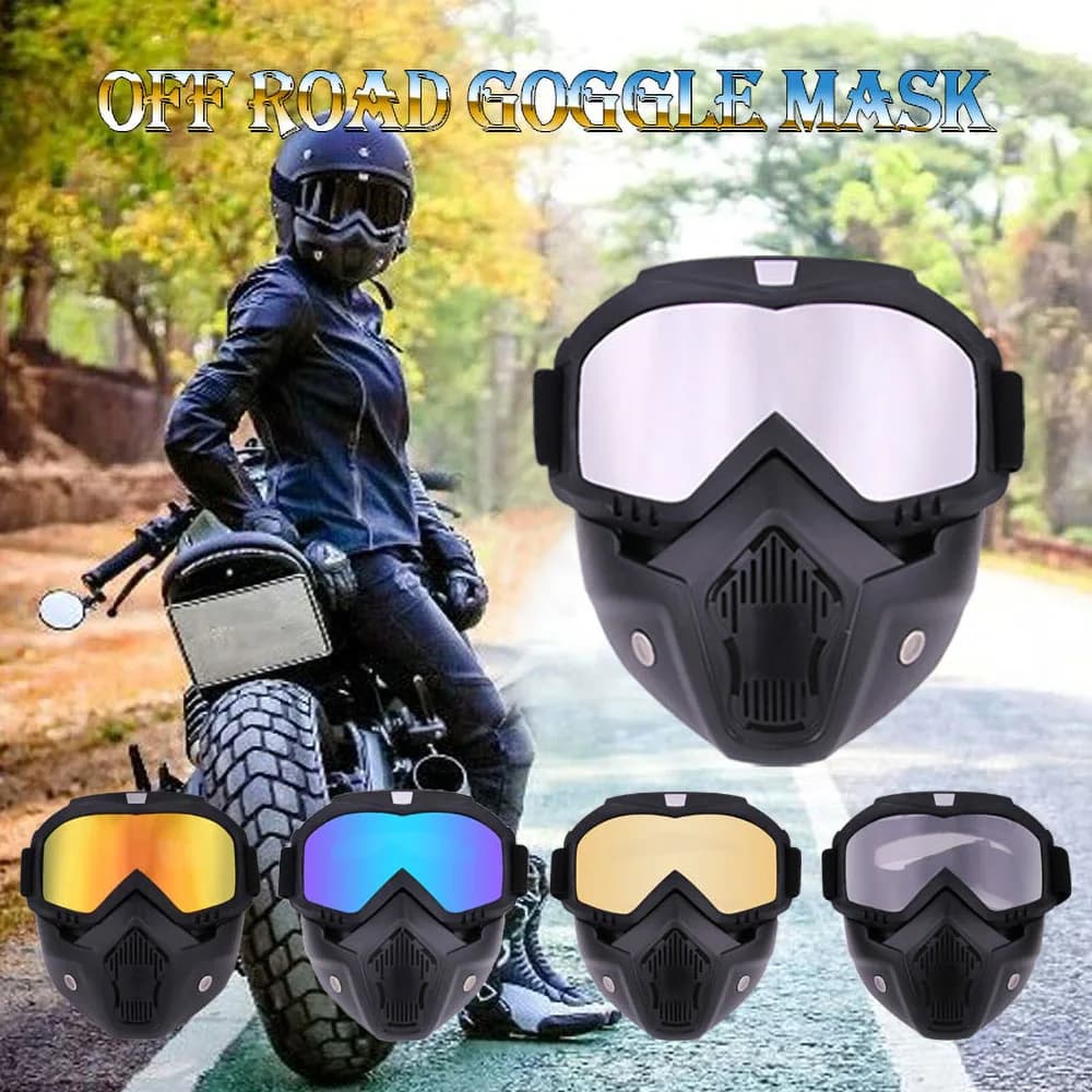 Occhiali da equitazione per moto caldi invernali Maschera da equitazione Anti-appannamento Anti-UV Maschera antivento Occhiali da motoslitta Accessori da equitazione