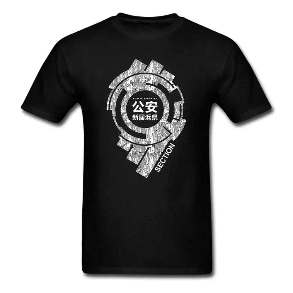 Sezione 9 LOGO Ghost In The Shell Hanka t-shirt di sicurezza pubblica t-shirt taglia USA