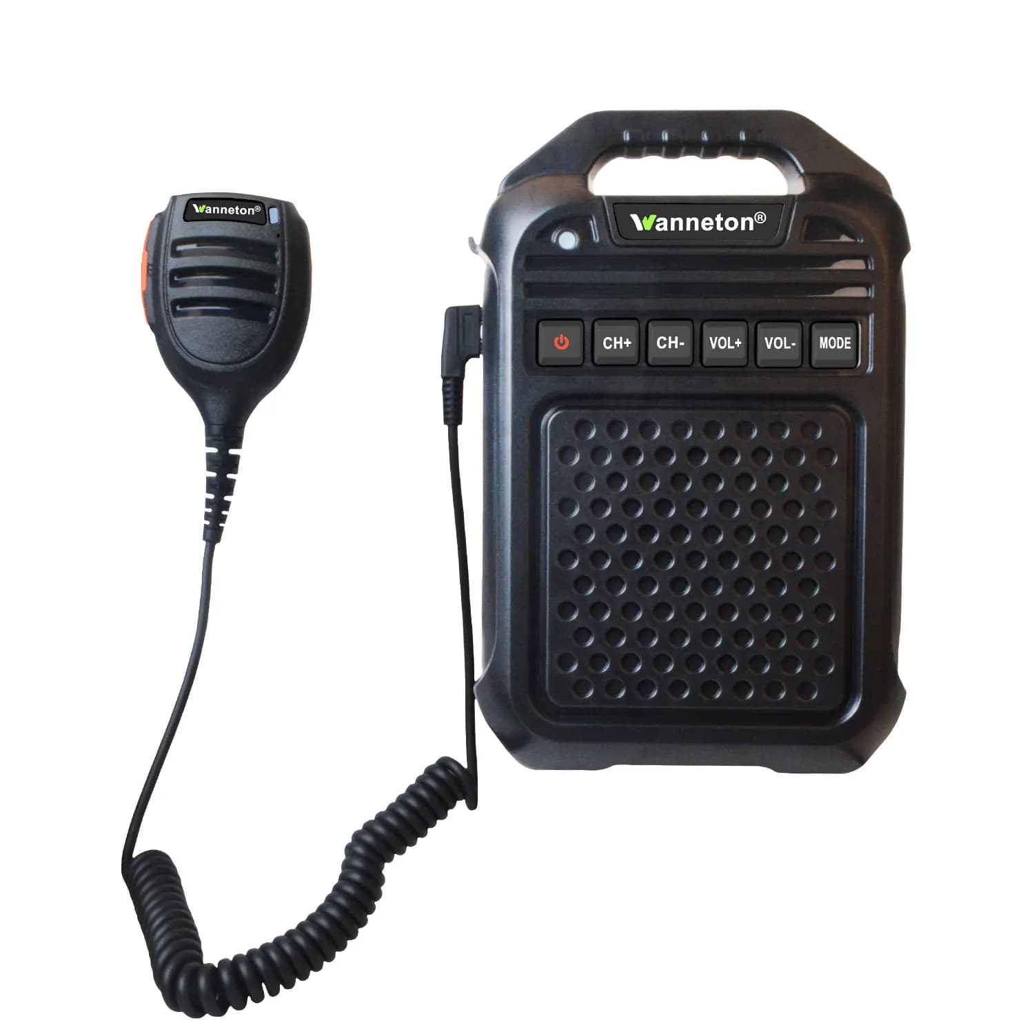 Walkie talkie UHF 400-470MHz amplificatore interfono bidirezionale Wireless altoparlante remoto microfono TF Card compatibile con Bluetooth