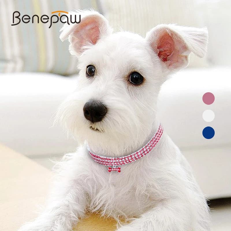 Benepaw Regolabile Collare di Cane Del Rhinestone Di Natale Piccolo Medio Grande Cucciolo Collare Dell'animale Domestico Chihuahua Osso Pendente di Bling Della Collana Del Gatto
