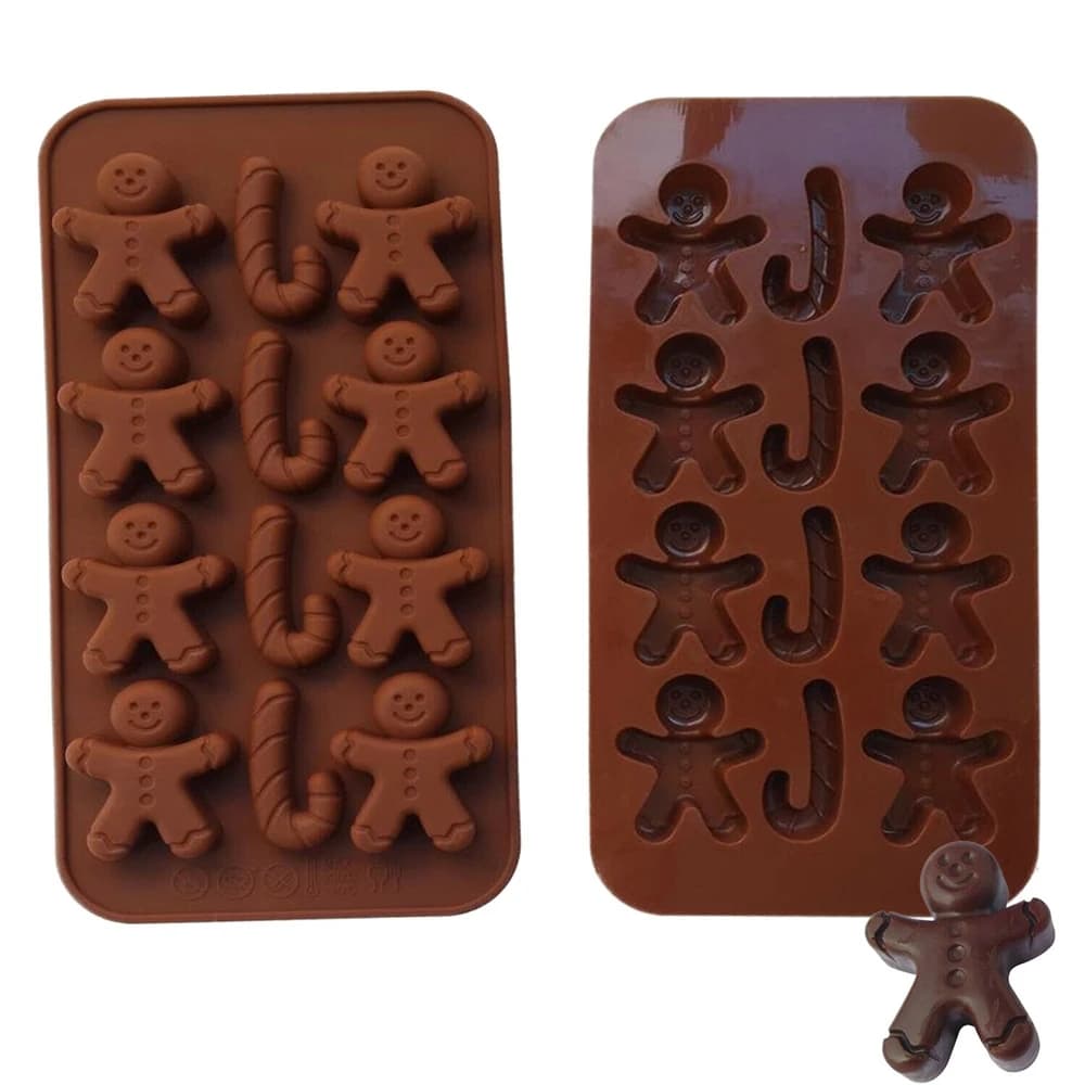 1 pz stampo per cioccolato di natale stampo in Silicone Praline biscotto strumenti di cottura in Silicone stampo gelatina budino torta stampo per ghiaccio