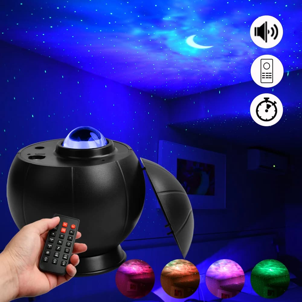 LED Star Galaxy proiettore Laser cielo stellato palcoscenico effetto illuminazione camere da letto camera dei bambini festa notturna festa luci di nozze
