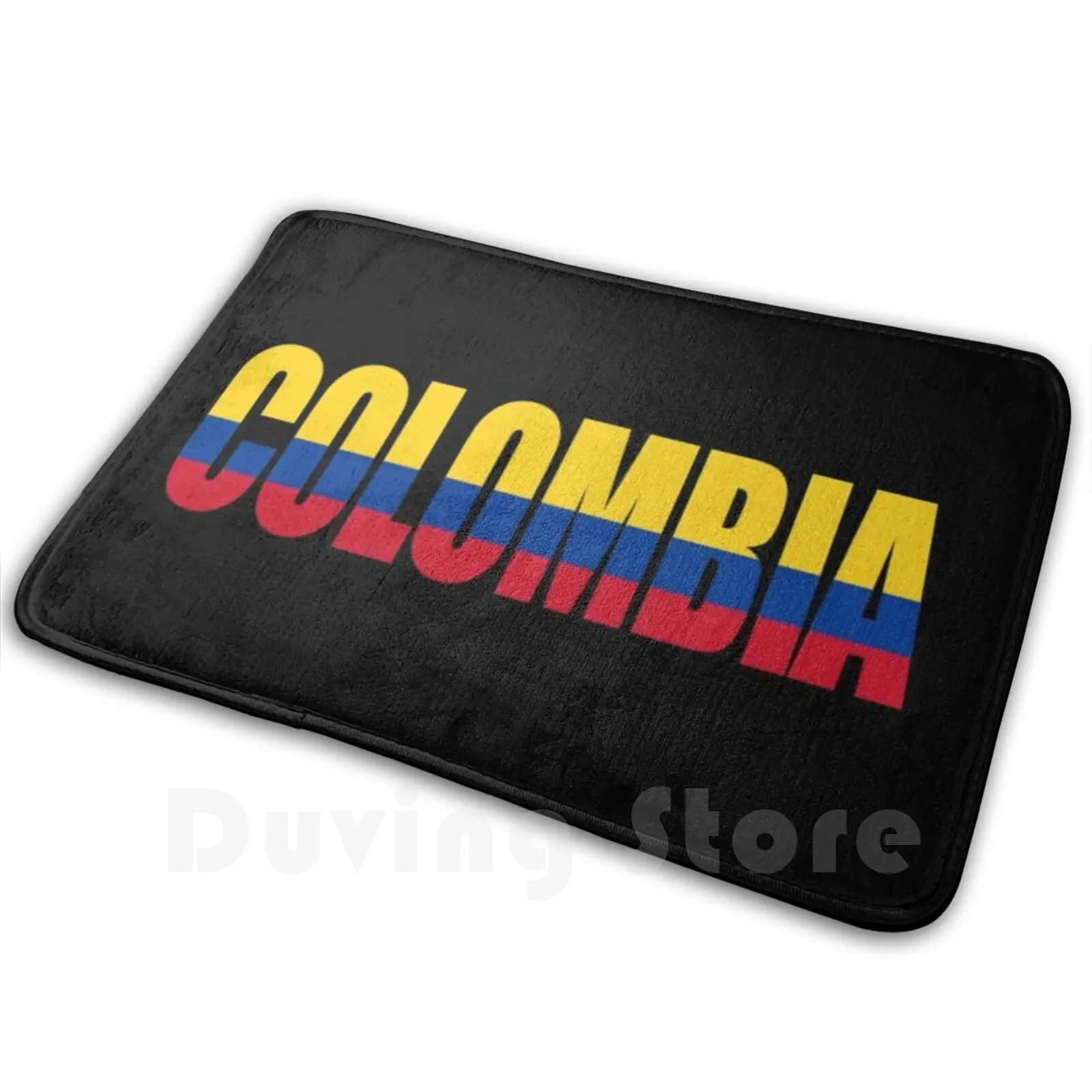 Colombia Parola Bandiera Zerbino Tappeto Tappetini antiscivolo Camera da letto Colombia Colombiano Bogota Paese bandiera dell'America del Sud