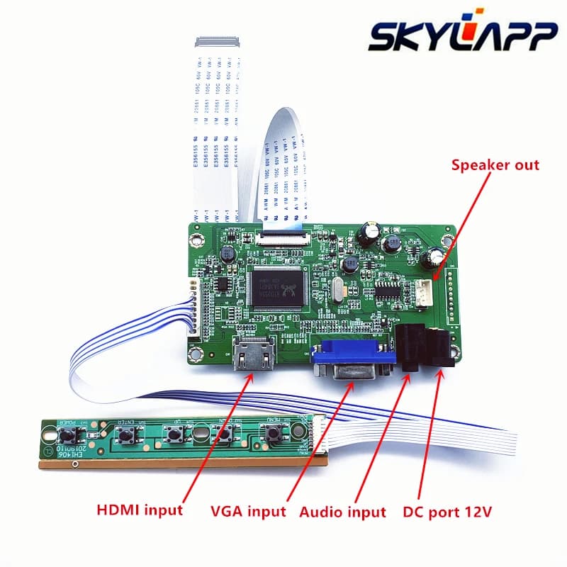 New Kit Driver Controller Card for N156HCE-EAA Rev.C1/ Rev.C2 N156HCE-EN1 HDMI + VGA LCD LED LVDS EDP Controller Driver Board