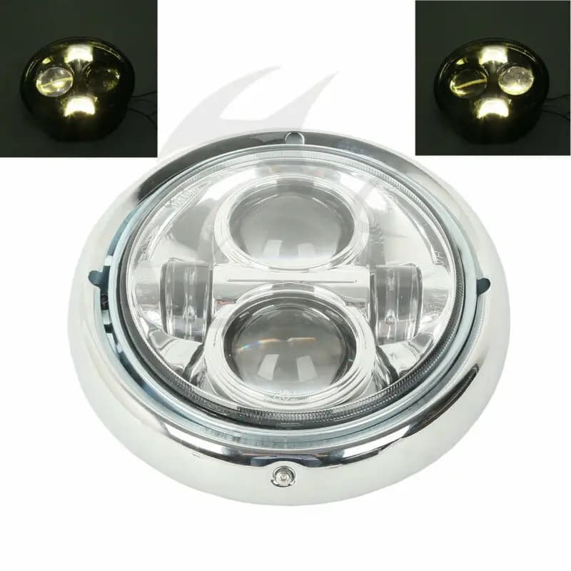 Motorcycle 7" LED Projector Headlight For Harley Softail Deluxe FLSTN 2005-2016 Trike models 1983-2016 Touring 1983-2016 FLSTF