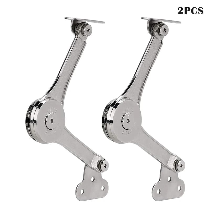 Cerniere di supporto per coperchio per impieghi gravosi da 2 pezzi cerniera di fissaggio con coperchio pieghevole con chiusura morbida per mantenere la cerniera del coperchio aperta per l'hardware dell'armadio da cucina dell'armadio