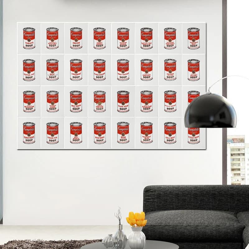 Big Size Poster Andy Warhol Canvas Painting Colorful Soups Abstract Posters and Prints Wall Art Pictures for Living Room Cuadros