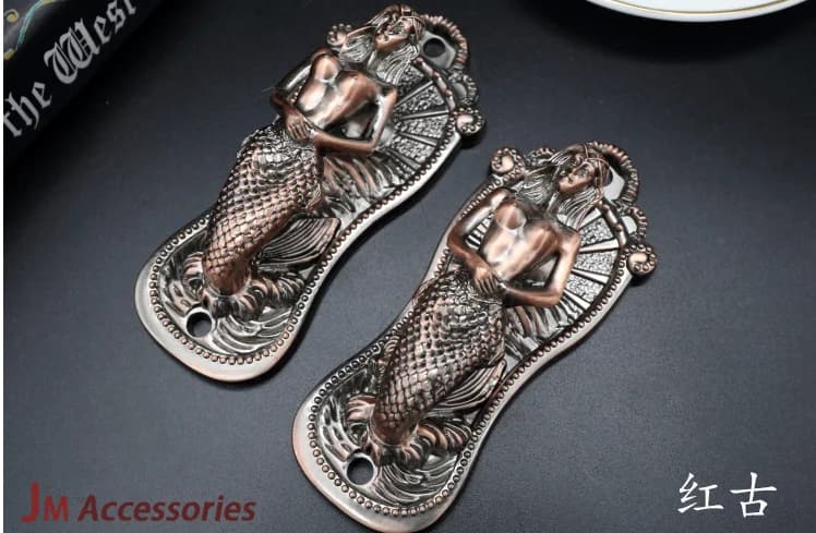 1pc ganci per abiti a sirena/ganci colorati da parete appendiabiti in rame bronzo argento dorato ganci per animali