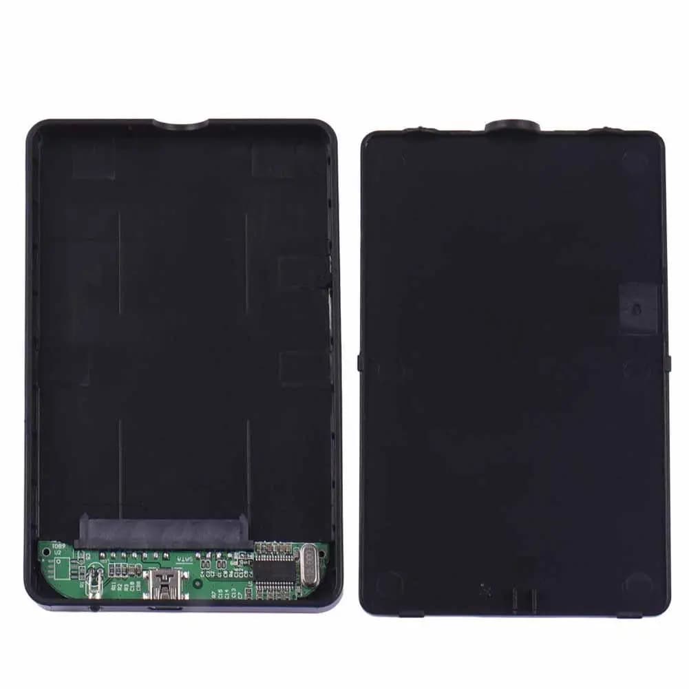 Nuova custodia esterna per disco rigido USB 2.0 Custodia per disco mobile SATA HDD da 2,5 pollici