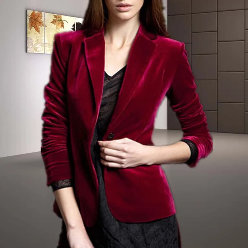 TIYIHAILEY Cappotto Monopetto a Maniche Lunghe da Donna, Capospalla Stile Etnico, Giacca con Collo Risvoltato, Su Misura Nuova Collezione 2026 Taglie Forti