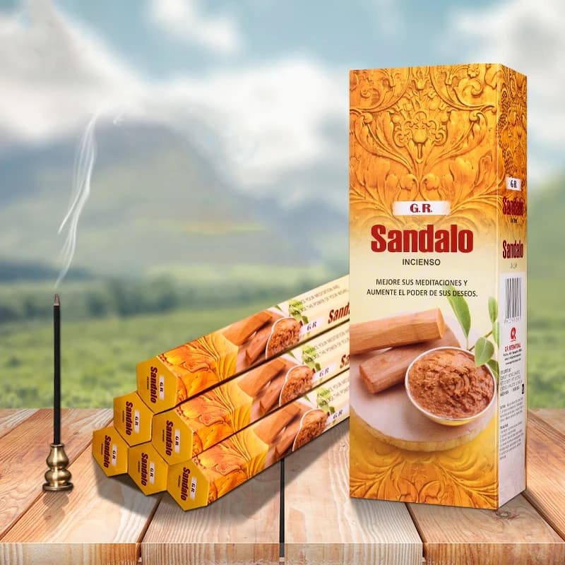 India incenso Sandalo Sandallwood Aroma incenso Stick aromaterapia fragranza spezie meditazione aria rinfrescante pulizia