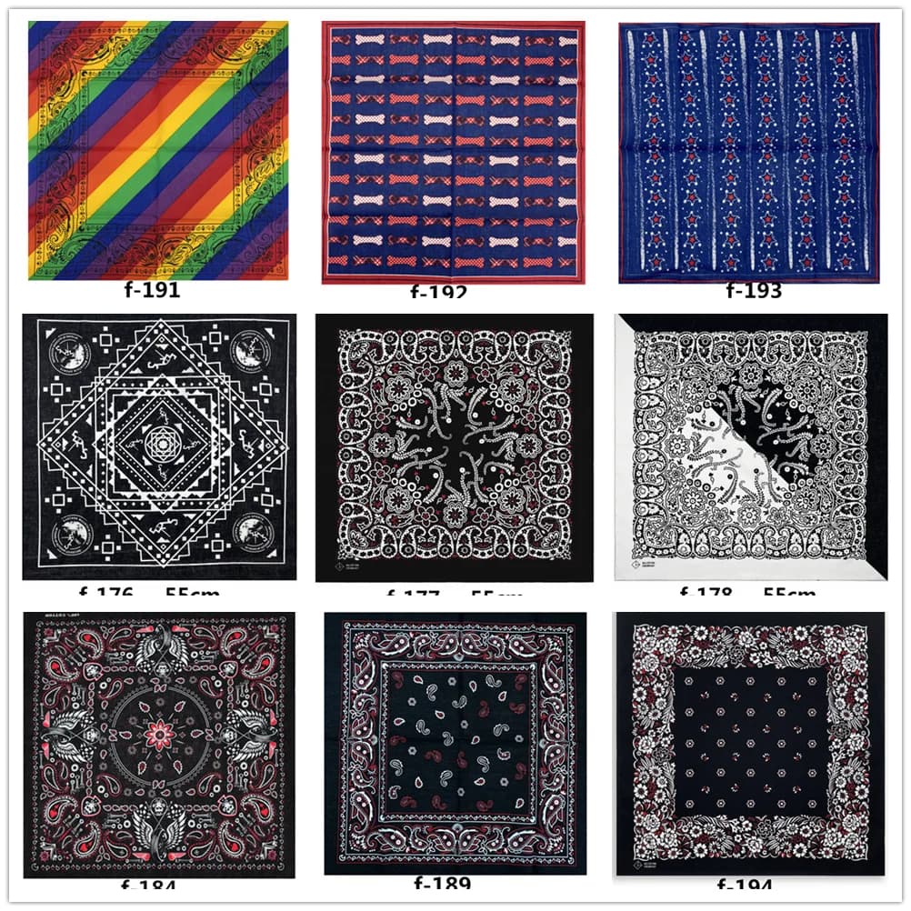 F151 Unisex Hiphop stripe in cotton mask for face scarf headdress woman Snood men's band mask fishing excursionssmo stroller handkerchief