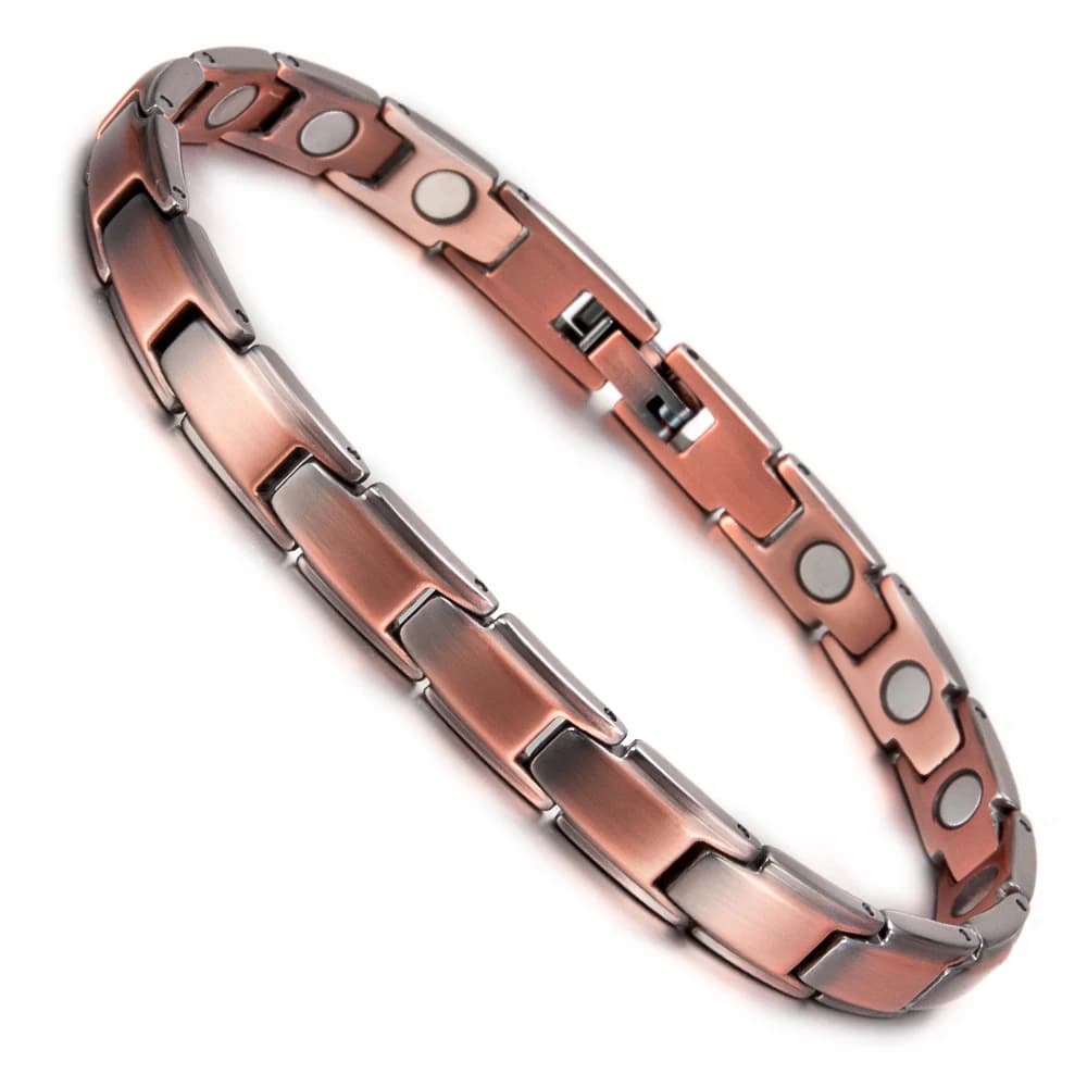 Braccialetti magnetici in rame Vinterly per donna Freccia vintage Energia Magnete alto Benefici Artrite Sollievo dal dolore Catena a maglie di gioielli