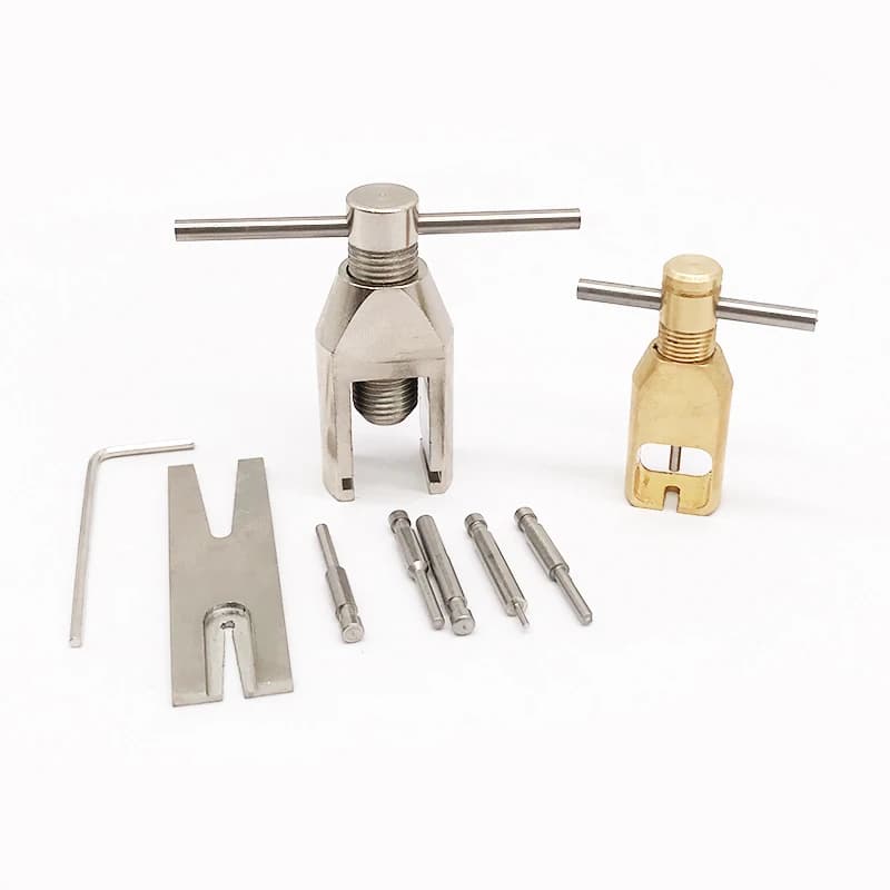 Set di strumenti per la rimozione dell'estrattore dell'ingranaggio del pignone del motore in metallo CNC per elicottero RC auto Tamiya Mini 4WD parte fai da te