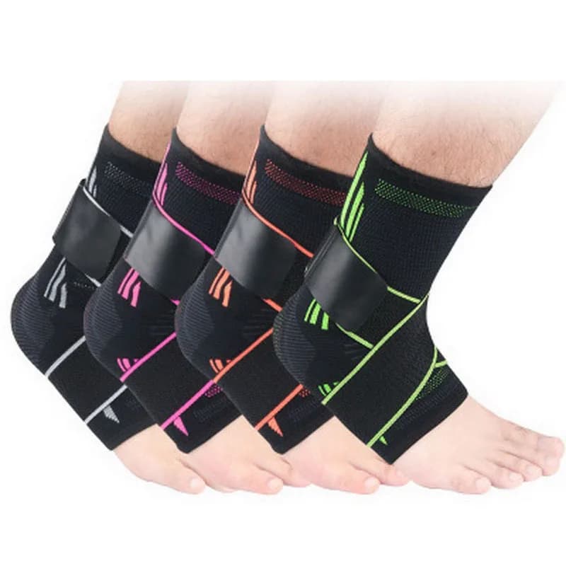 1Pcs Da Tennis di Pallacanestro di Protezione Della Caviglia Bendaggio Elastico di Compressione Del Silicone Supporto Supporto della Caviglia Brace di Protezione Del Piede Del Calcio Trekking Palestra