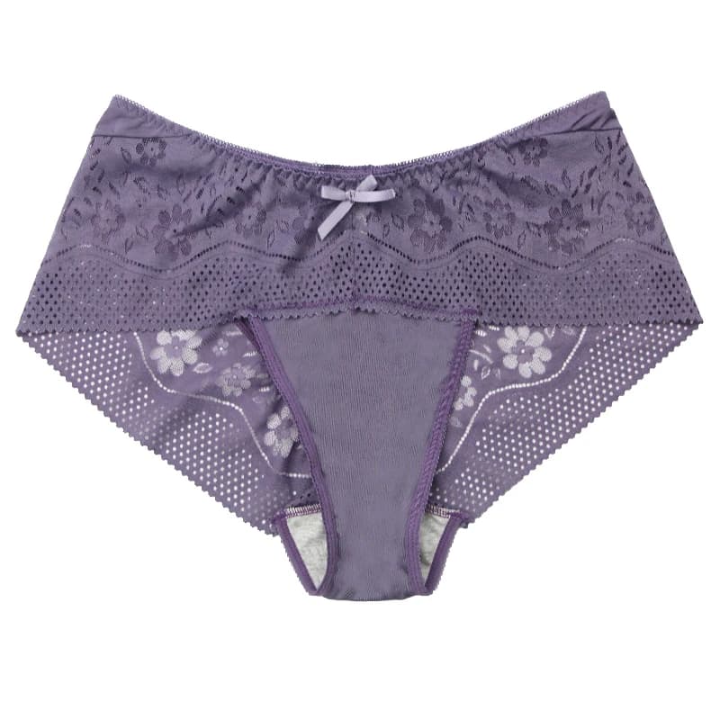 DaiNaFang New Plus Size Underwear Women Sexy Transparent Lace Modal Cotton Panties High Waist Large Lingerie