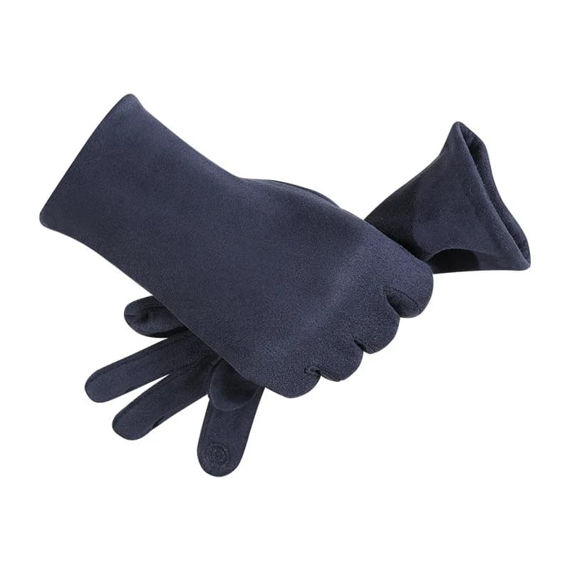 New Man Winter Suede Keep Warm Touch Screen Plus Cashmere Solid Outdoor antivento moto guanti da ciclismo morbidi elasticizzati