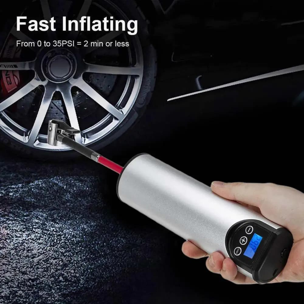 Pompa di aria elettrica del compressore d'aria di 12V 150PSI con il gonfiatore portatile senza fili della gomma dell'esposizione LCD di pressione dei pneumatici per le biciclette dell'automobile
