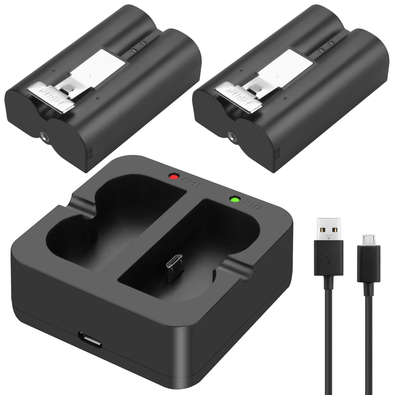 Batteria Probty 6800mAh per Ring Quick-Release per videocitofono 2, batteria SPOTLIGHT Cam 3.65V o caricatore LED