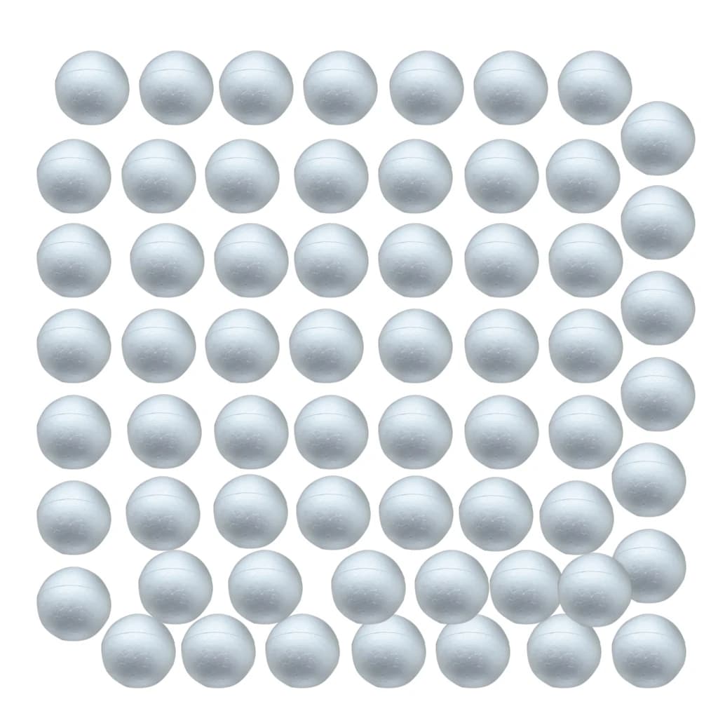 100x modelling polystyrene foam ball Christmas decorations for children 35mm