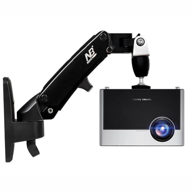 DL-F120PR-N universale supporto a muro per proiettore molla a gas Full Motion 2-7kg mini proiettore piccolo proiettore supporto 6mm a vite