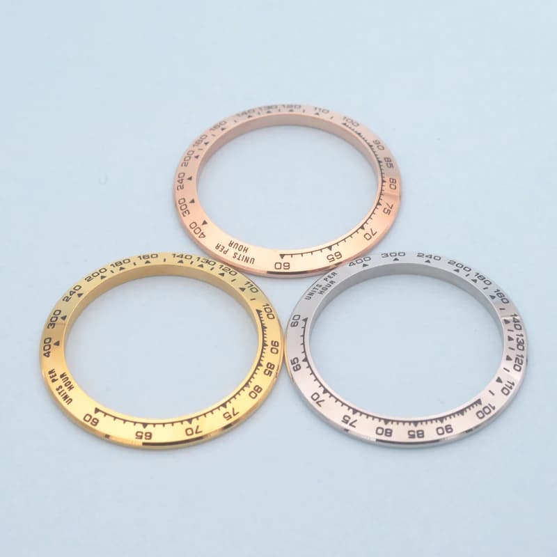 38.5mm stainless steel silver/gold castor insert suitable for daymf 116508 116503 watch case The Universe men's bezel watches accessories