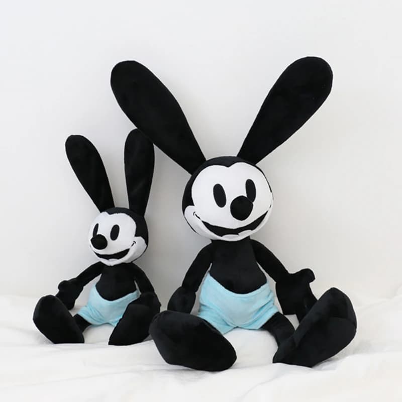 40/55 cm Oswald bambola peluche coniglio nero peluche Anime Oswald il coniglio fortunato placare bambola regali di compleanno per bambini ragazza