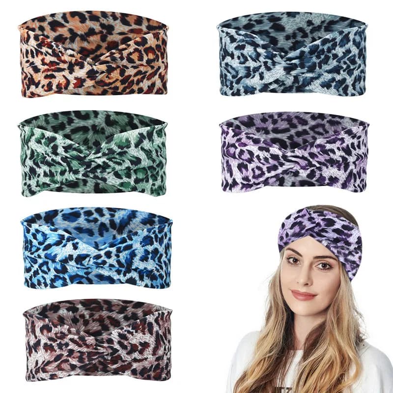 Fascia per capelli da donna fascia per capelli elastica con nodo a croce fascia per capelli morbida per ragazze accessori per capelli fascia per turbante annodata intrecciata