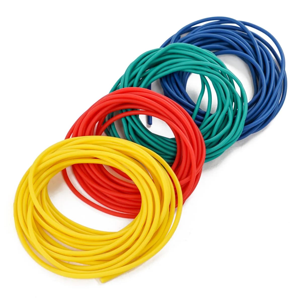 Nuovo 20/50m Solid Core Pole Lenze da pesca elastiche Diametro 1.8-3.2mm Giallo Verde Blu Tubo in lattice Corda di ritenzione Attrezzatura da pesca