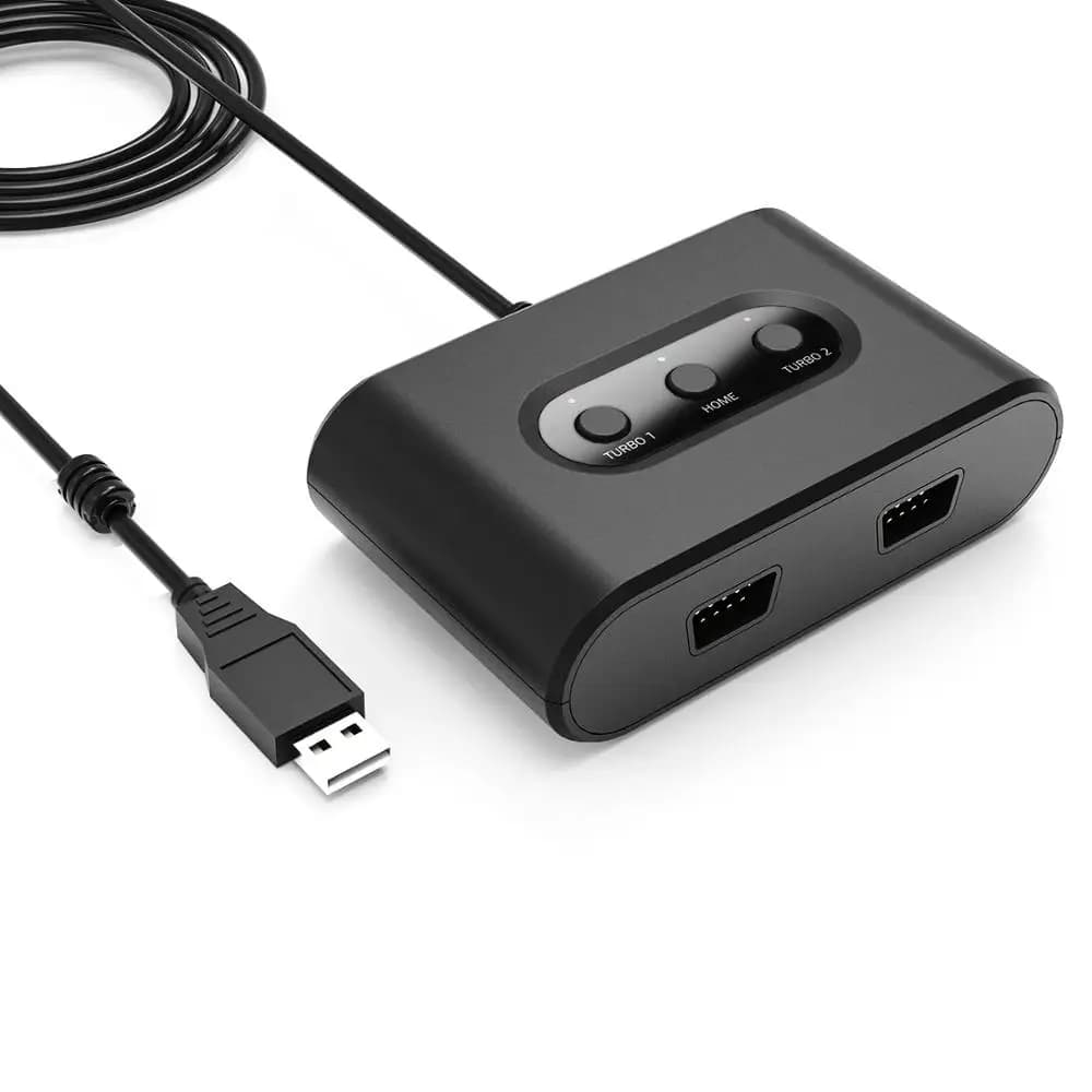 Dual Port USB Converter Adapter for MayFlash for SEGA Mega Drive Controller compatible for Windows PC Switch