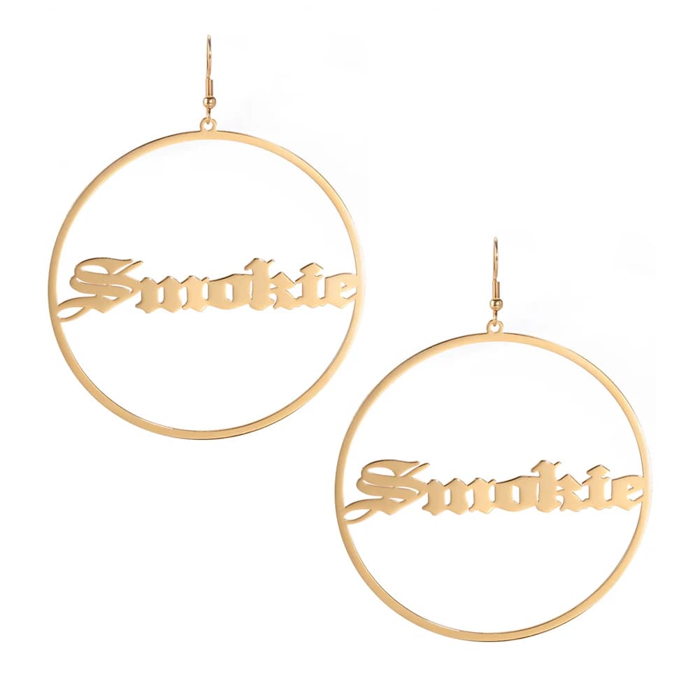 Sipuris orecchini con nome personalizzato orecchini pendenti personalizzati in acciaio inossidabile per gioielli moda donna regalo 30mm-70mm
