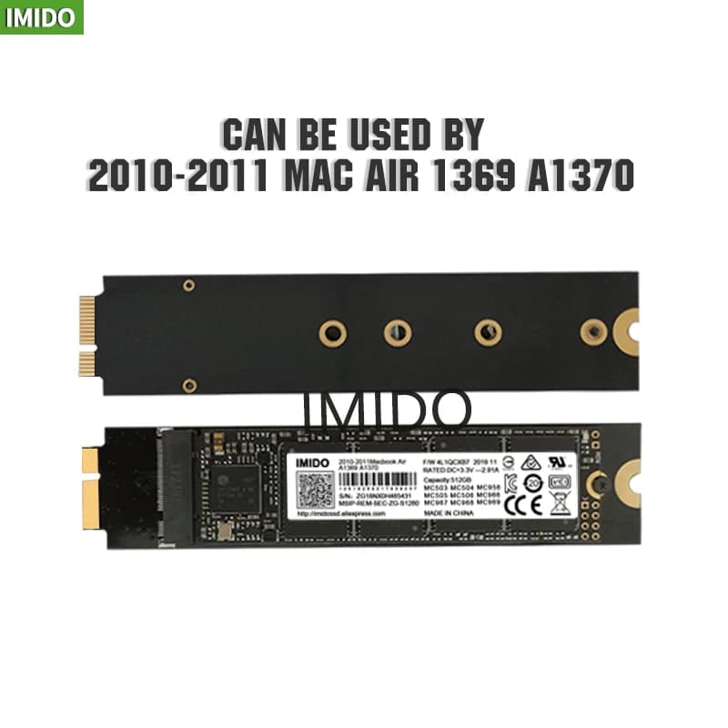 Imido SSD Macbook Air 2011 A1369 512gb 1tb 256gb 128gb Compatible With Air A1370 MC503 MC504 MC505 MC506 MC965 Imido Store