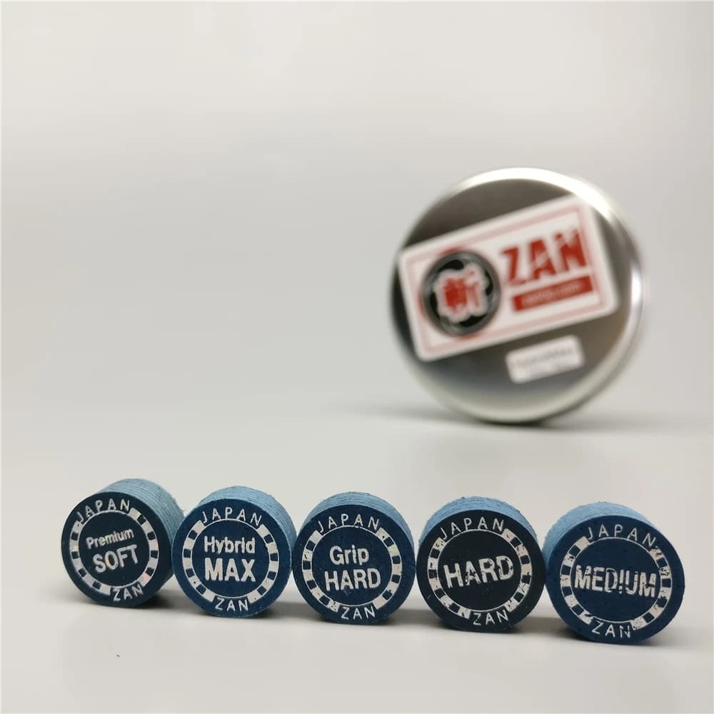 Punte per stecche da biliardo Zan Tip Premium 14mm Giappone Zan Plus Punte per stecche da biliardo professionali originali e stecche da biliardo Accessori da biliardo
