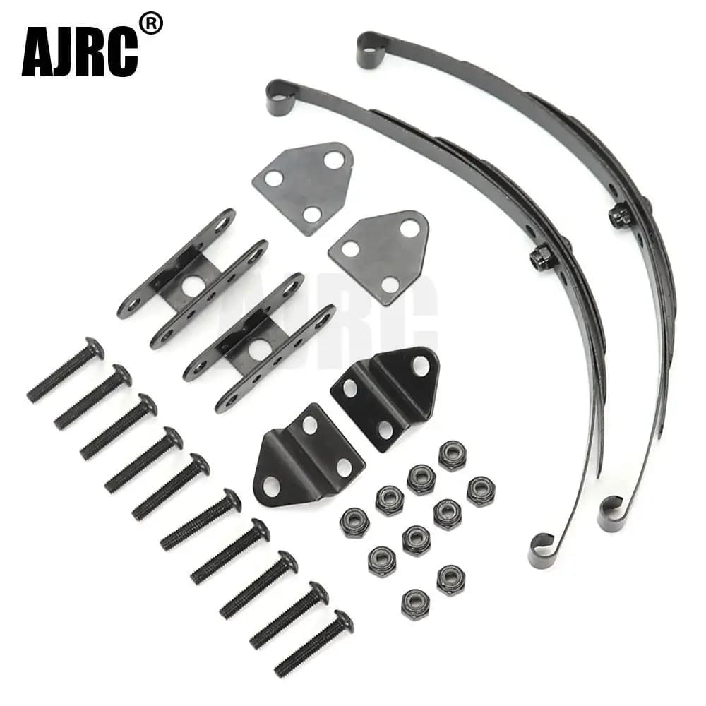 Barra d'acciaio della sospensione della molla a balestra dura AJRC per 1:10 RC Rock Crawler D90 TF2 Axial SCX10 F350
