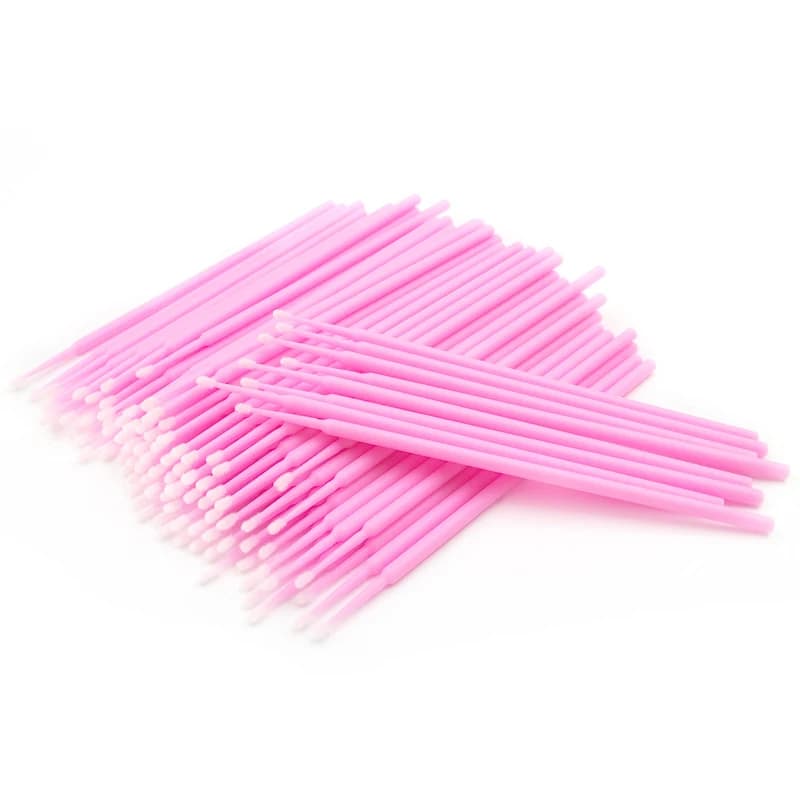 MEISHENJIE 100 pz Micro Spazzole Tampone di Cotone Strumento di Estensione Ciglia Spazzole per Pulizia Usa E Getta Applicatore Bastoni Strumenti di Trucco