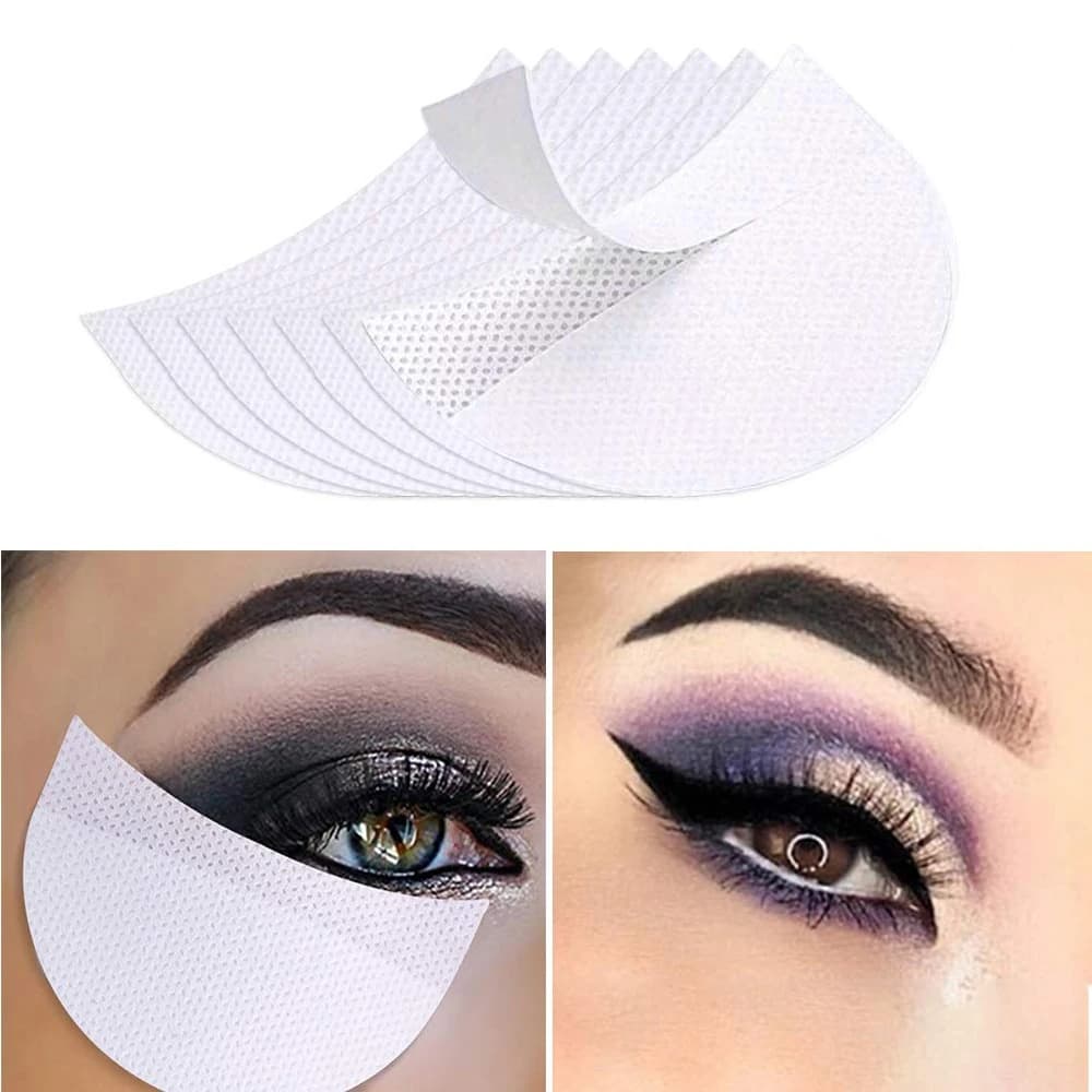 50/100pcs Shielded Umbrella Under Eyes Toppe And Cotton Coats Use And Drop Extended Extension Eyelashes Frog For Eyes Pad Lip Makeup