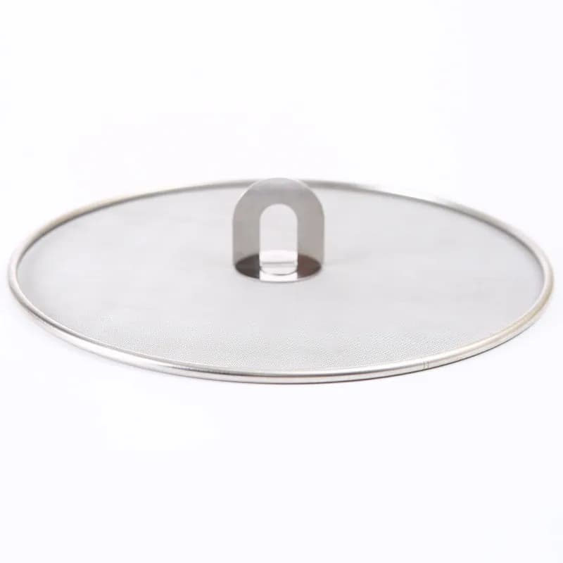 1PC stainless steel splatter screen mesh pan lid oil-resistant spraying kitchen utensils