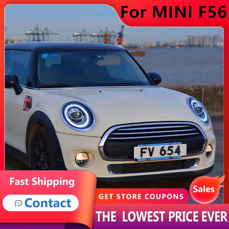 HANA per BMW Mini Cooper F56 2014-2019 Tutti i gruppi fari con lente per proiettore Bi LED super luminosa versione dinamica