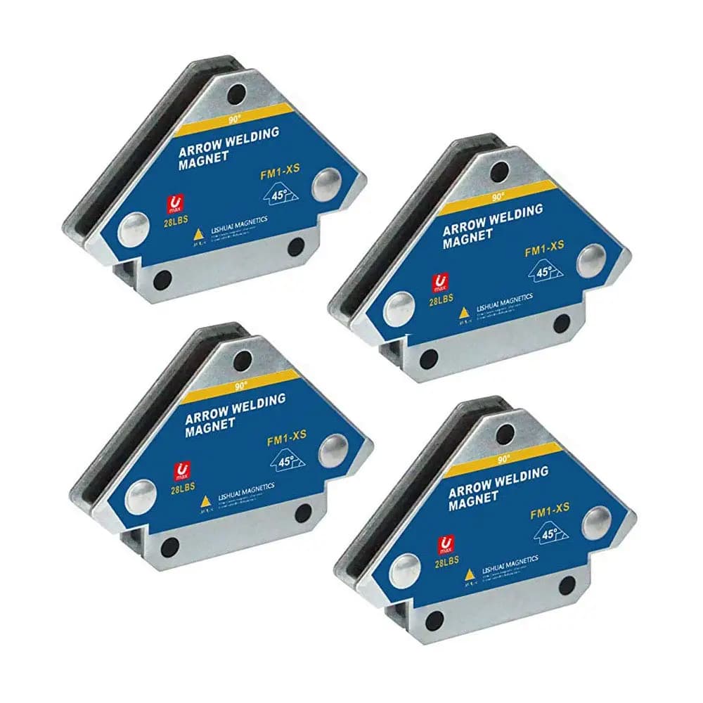 Magnete per saldatura a freccia forte di dimensioni mini/supporto per saldatura magnetico durevole 45/90/135 angoli 28 libbre