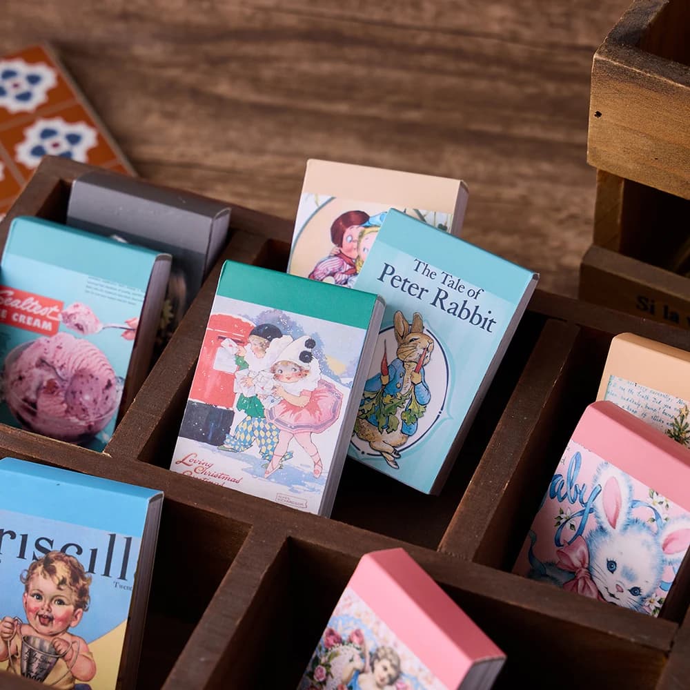 100 fogli/lotto appunti note adesive coniglio Vintage ragazze carta per bambini diario spazzatura adesivi per Scrapbooking cancelleria per ufficio